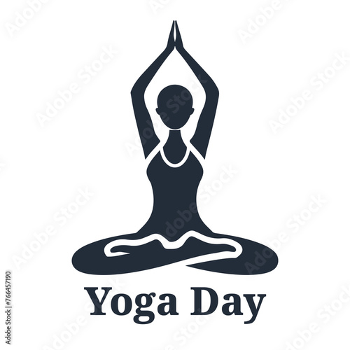 A yoga logo design for yoga day