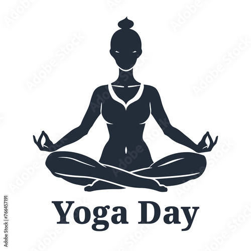 A yoga logo design for yoga day
