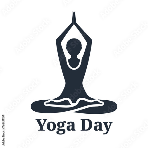 A yoga logo design for yoga day
