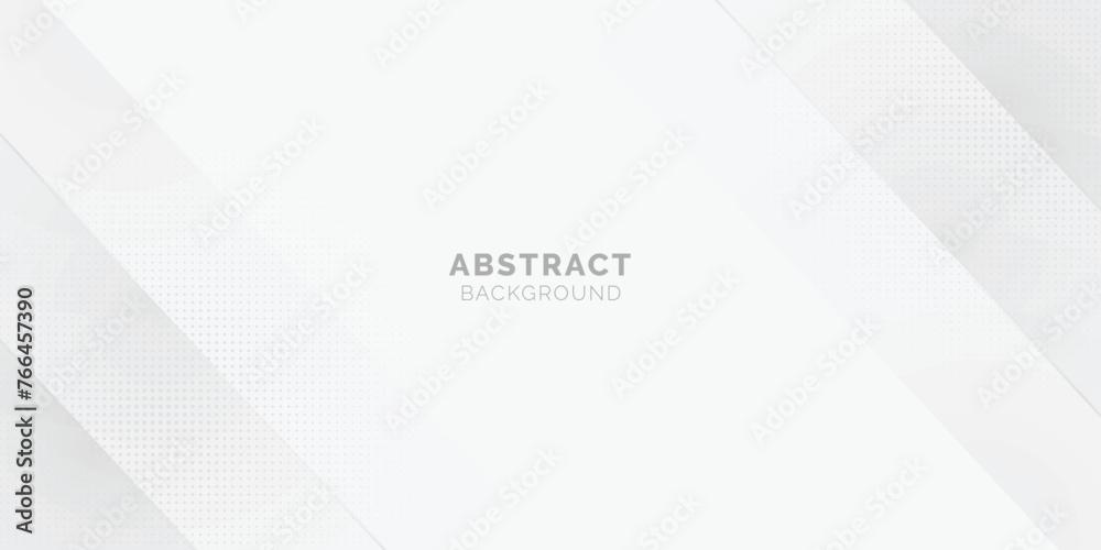 Minimalist white and grey abstract background design with dynamic waves ...