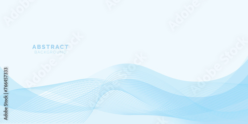 Abstract soft blue wave background design. Banner design blue background for text and message board vector illustrations. Abstract technology background. photo