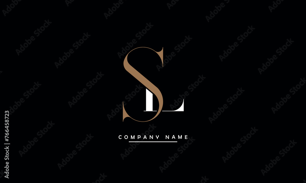 SL, LS, S, L Abstract Letters Logo Monogram SL, LS, S, L Abstract Letters Logo Monogram