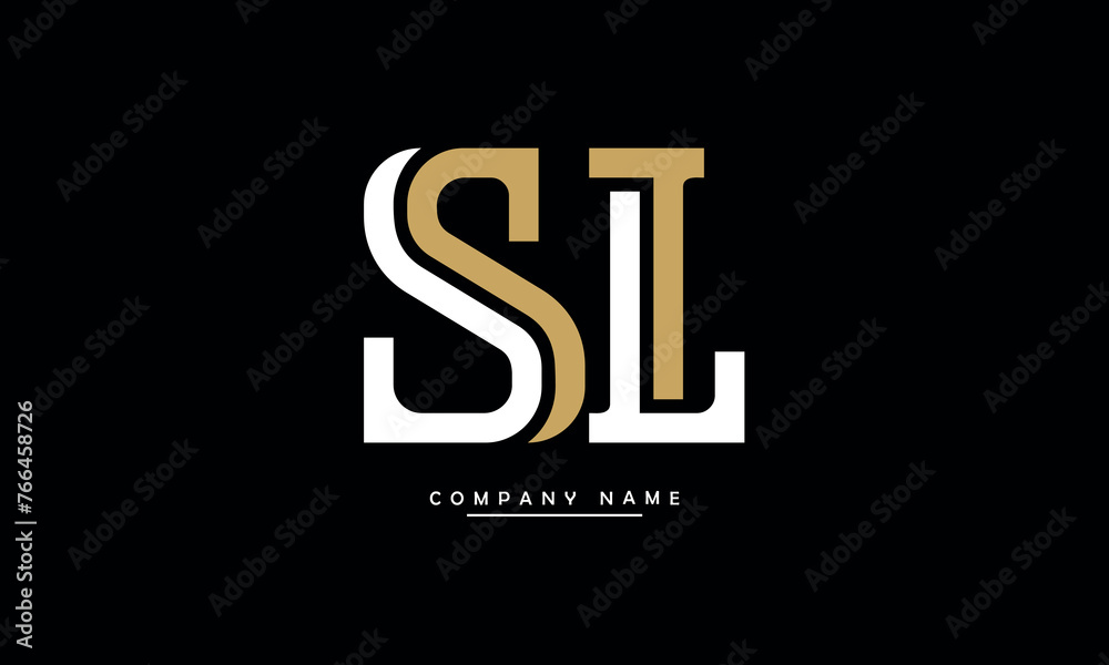 SL, LS, S, L Abstract Letters Logo Monogram SL, LS, S, L Abstract Letters Logo Monogram