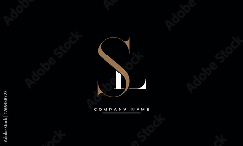 SL  LS  S  L Abstract Letters Logo Monogram