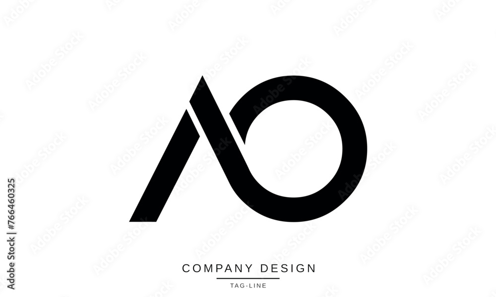 AO, OA Abstract Letters Logo Monogram Design Vector Icon AO, OA Abstract Letters Logo Monogram Design Vector Icon