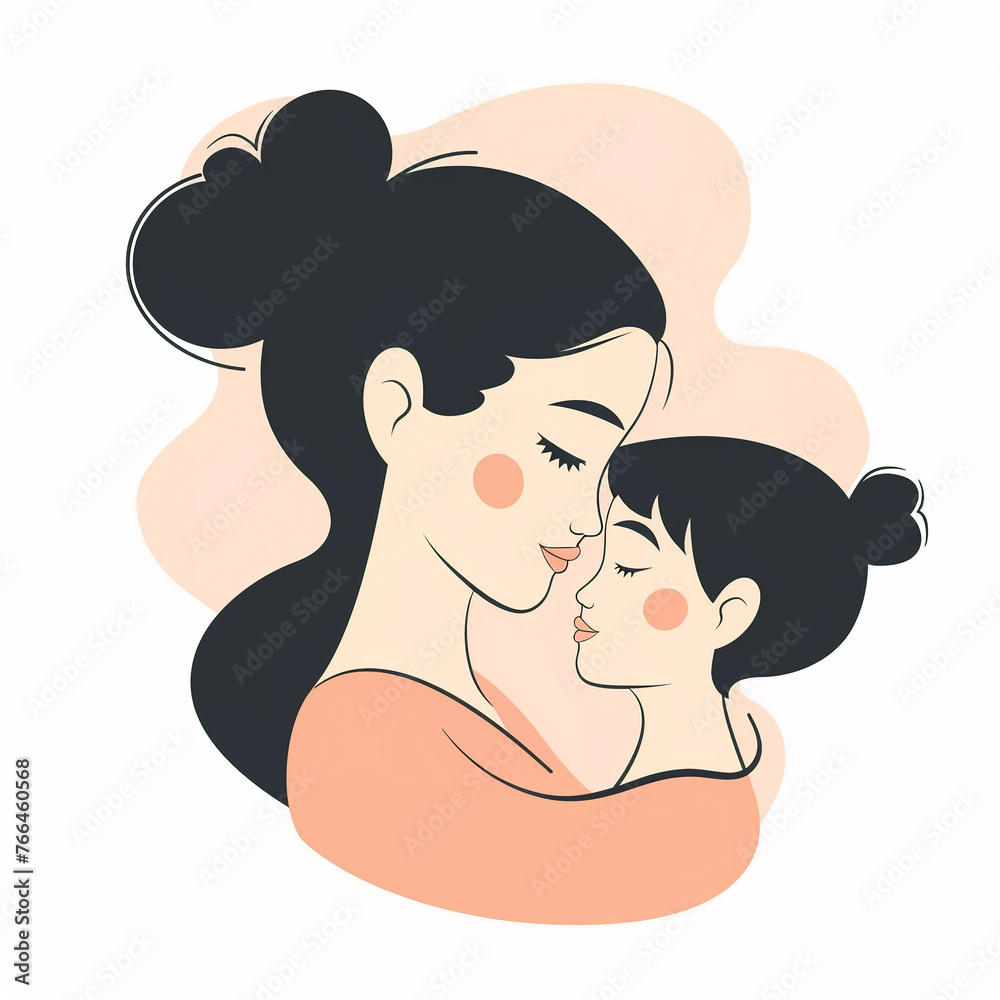 illustration of maternity, mother with child, isolated flat vector modern motherhood illustration, full of love and tenderness illustration of maternity, mother with child, isolated flat vector modern motherhood illustration, full of love and tenderness