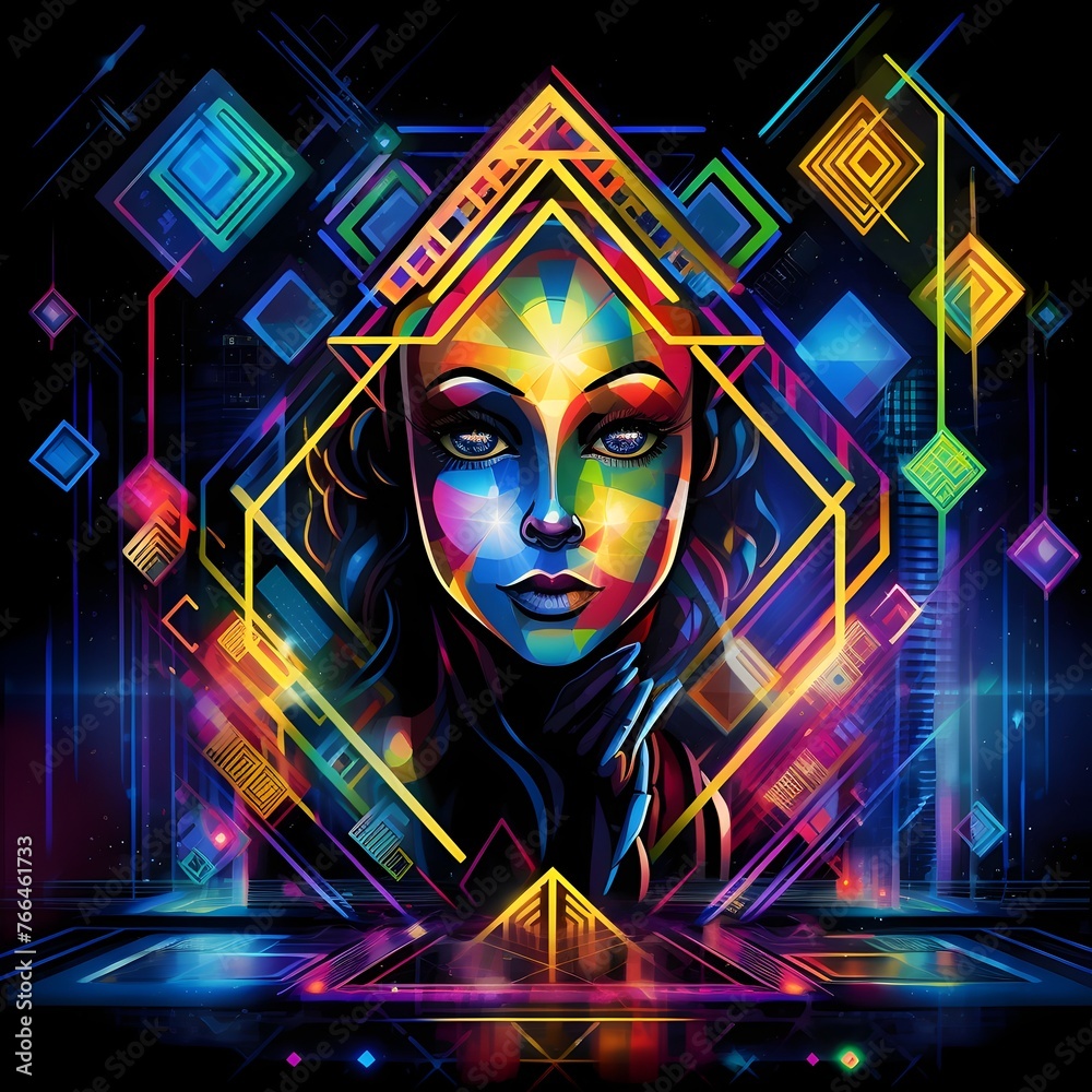 Glowing Light Neon: A Geometric-style Rooted in Holograms Glowing Light Neon: A Geometric-style Rooted in Holograms