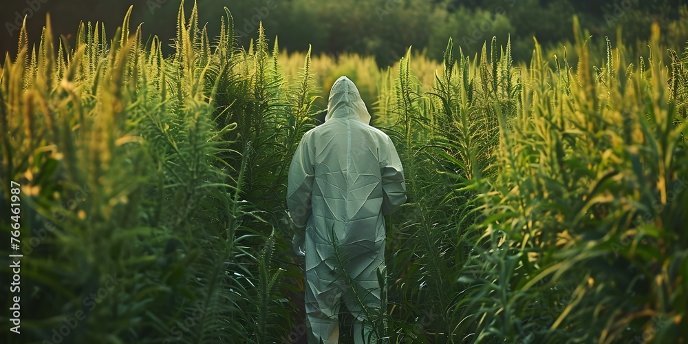 Foto de Research scientist studying biofortified crops to combat ...