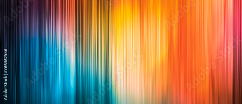 Elevate your designs with this vibrant abstract backdrop. Featuring gradients, vertical blurred lines, stripes. Ultrawide red blue yellow green purple pink gradient banner, wallpapers, templates