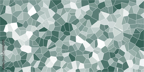 Multicolor Broken Stained Glass Background with white lines. Aqua texture Geometric Modern creative background. Geometric Retro tiles pattern.
