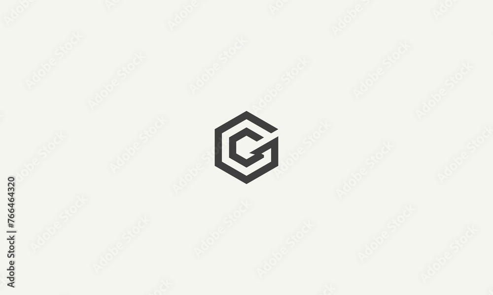 initials letter cg simple monogram logo design vector illustration initials letter cg simple monogram logo design vector illustration