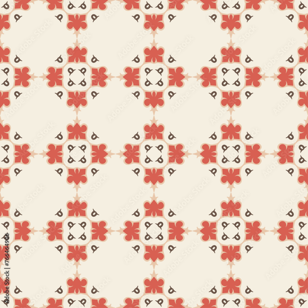 Vector ornamental seamless pattern. Background and wallpaper in classic style. Vector illustration can be used for backgrounds, motifs, textile, wallpapers, fabrics, gift wrapping, templates.