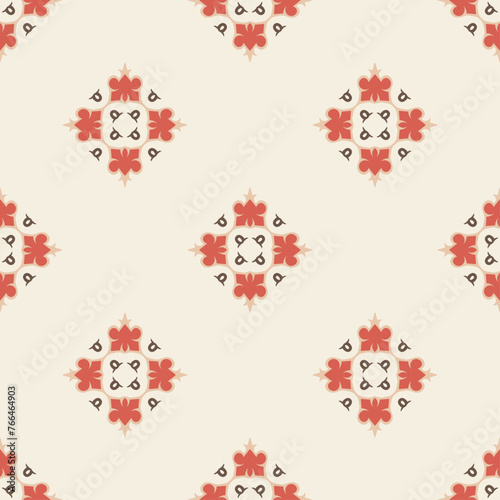 Vector ornamental seamless pattern. Background and wallpaper in classic style. Vector illustration can be used for backgrounds, motifs, textile, wallpapers, fabrics, gift wrapping, templates.
