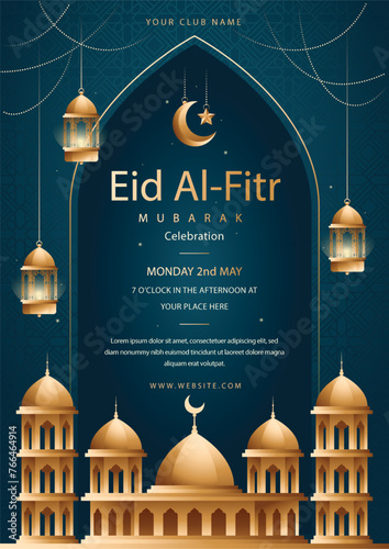 Eid al fitar Flyer. Ramadan Kareem set of posters or invitations design. decorative retro greeting card or invitation layout design