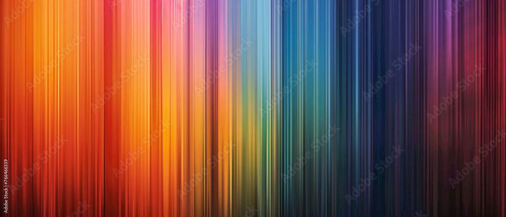 Elevate your designs with this vibrant abstract gradient. Vertical blurred lines create a dynamic effect against an ultrawide red, blue, yellow, green, purple, pink backdrop. For diverse projects