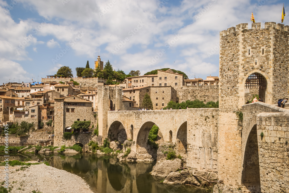 The historic beauty of the stone architecture of Besalu