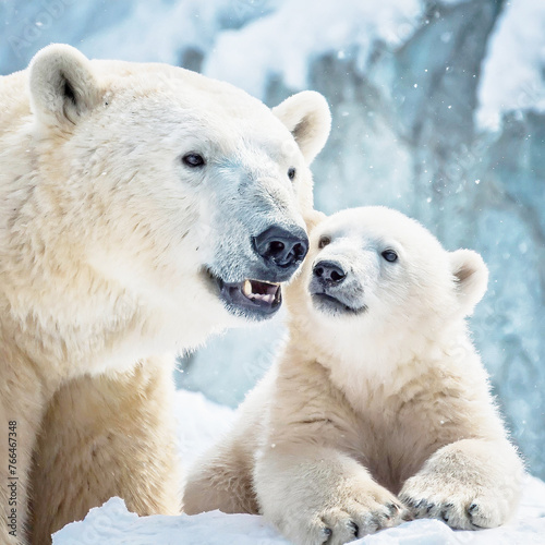 사랑스러운 눈빛의 아기 북극곰