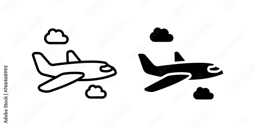 Plane icon. Airplane sign. for mobile concept and web design. vector illustration