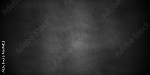 Black texture chalk board and black board background. stone concrete texture grunge backdrop background anthracite panorama. Panorama dark grey black slate background or texture. photo