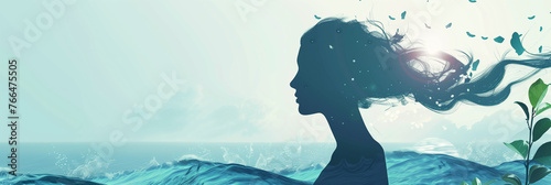 women in the water