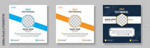 Creative Testimonial, What our Clients Say, Quote , Review, Feedback, Infographic Template, Label, Editable Vector Illustration