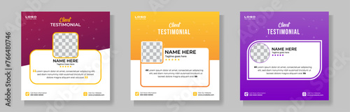 Creative Testimonial, What our Clients Say, Quote , Review, Feedback, Infographic Template, Label, Editable Vector Illustration