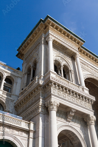 Facade of the Galleria Vittorio Emanuele II, Cathedral Square, Piazza del Duomo, Milan, Italy, Europe