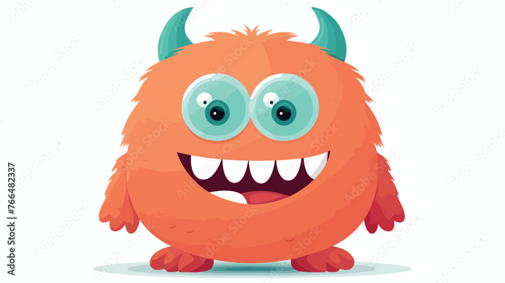 Monster flat vector isolated on white background