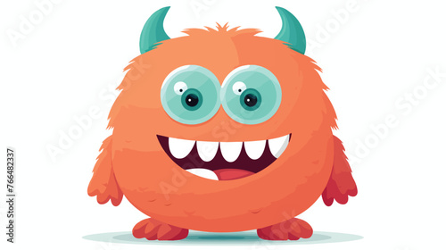 Monster flat vector isolated on white background