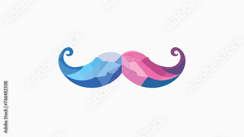 Fototapeta Naklejka Na Ścianę i Meble -  Mustache Waxing Logo Design Template Element Design 