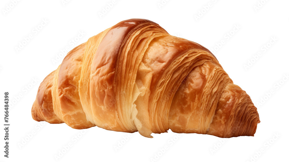 A delicious croissant with a playful bite mark taken out of it A delicious croissant with a playful bite mark taken out of it