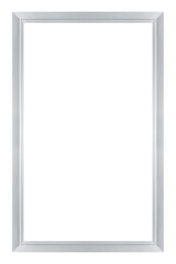 Mock up silver aluminium window frame