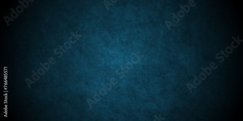 Dark and light blue grunge backdrop texture, watercolor painted mottled blue background, modern colorful concrete dirty smooth ink textures on black paper background.