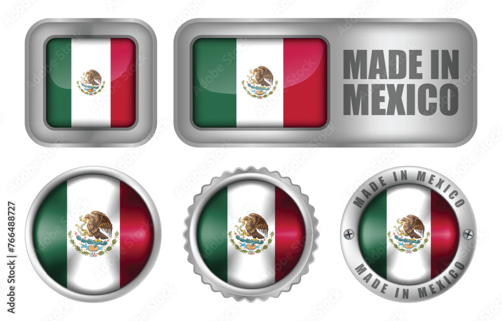 Made in Mexico Seal Badge or Sticker Design illustration Made in Mexico Seal Badge or Sticker Design illustration