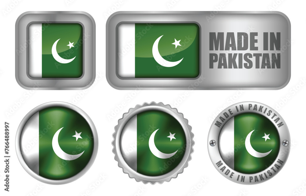Made in Pakistan Seal Badge or Sticker Design illustration Made in Pakistan Seal Badge or Sticker Design illustration