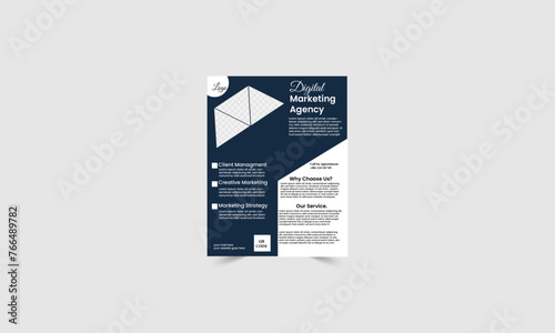Creative Business Flayer Layout, Business social media design corporate flayer, Magazine, brochure, cover layout design print template.