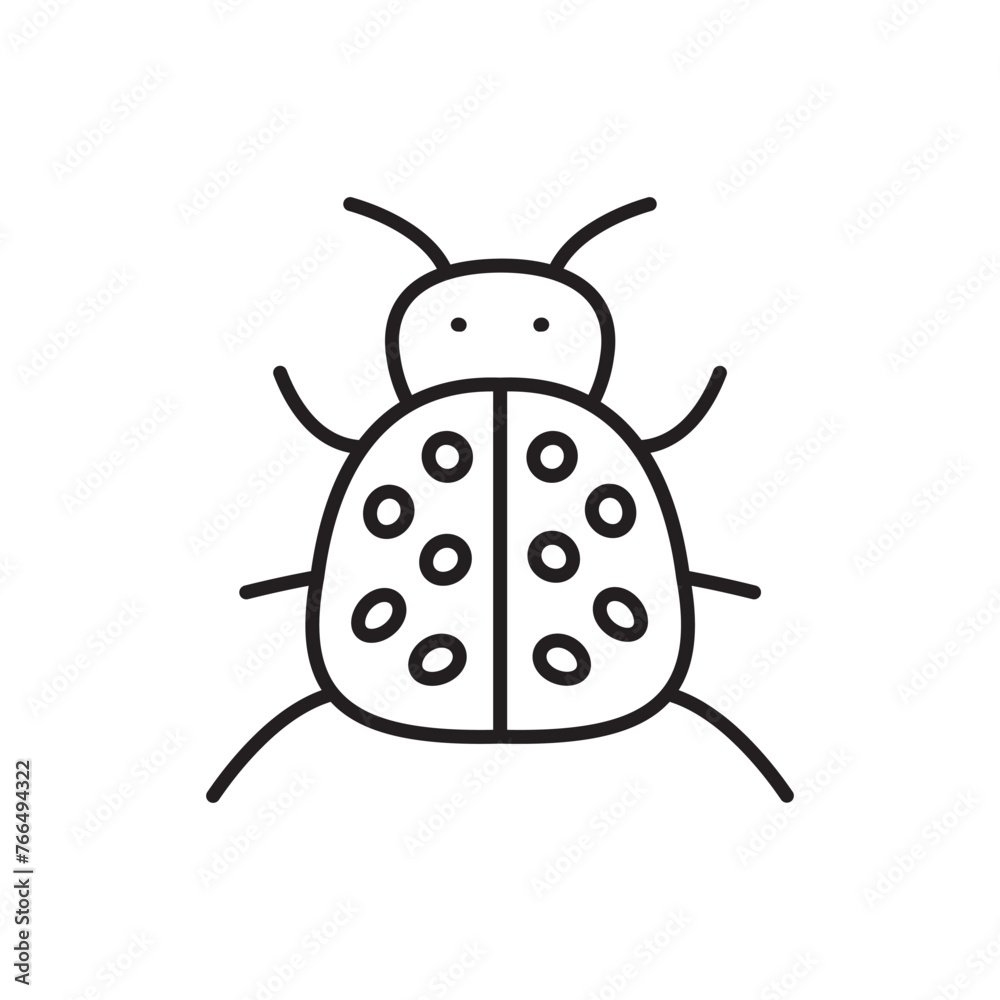 Ladybug icon. Bug flat sign design. Ladybug symbol pictogram. Pest insect UX UI icon. Parasite icon Ladybug icon. Bug flat sign design. Ladybug symbol pictogram. Pest insect UX UI icon. Parasite icon