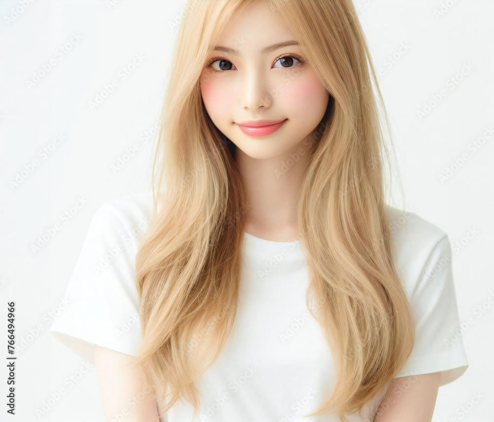 白いTシャツの美少女
白いTシャツの美少女