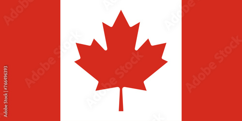 Canada flag. Canadian flag. Canada Day. Vector illustration