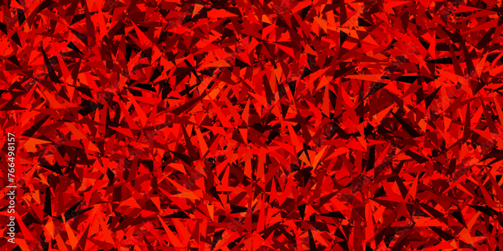 Fototapeta premium Dark Orange vector pattern with polygonal style.