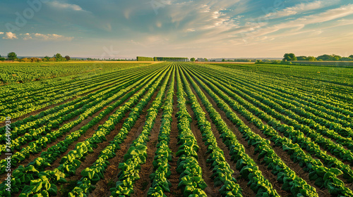 Lush Fields of Sustainable Crops