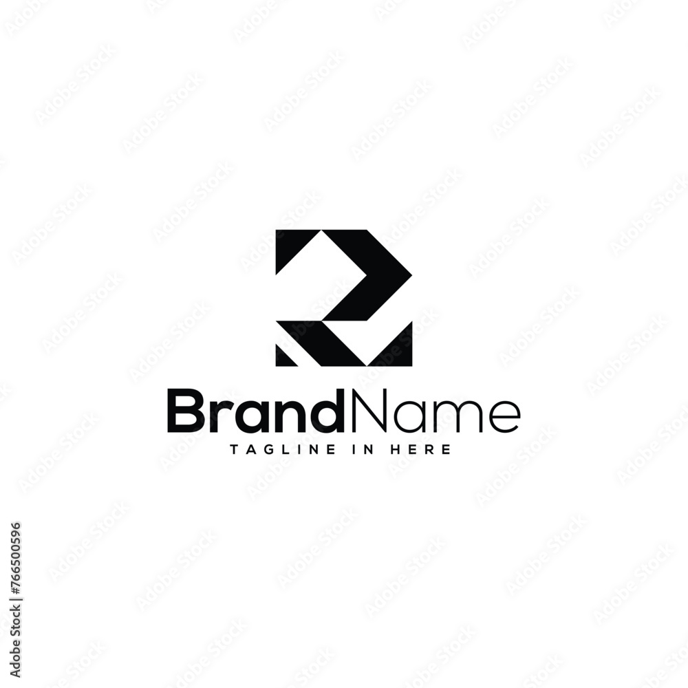 initial monogram P or R logo vector initial monogram P or R logo vector