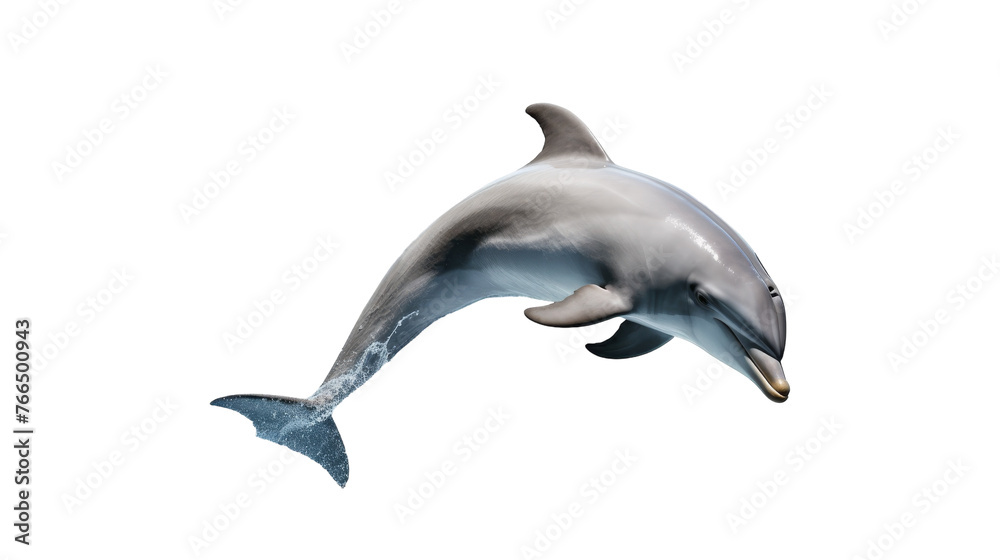 A majestic dolphin leaps high into the air, mouth open in a display of exhilarating energy and freedom A majestic dolphin leaps high into the air, mouth open in a display of exhilarating energy and freedom