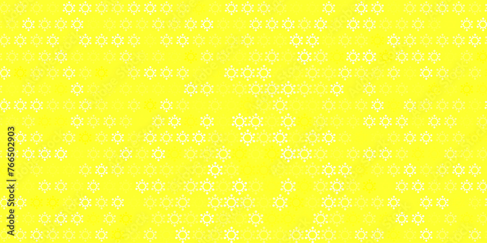 Light yellow vector backdrop with virus symbols. Light yellow vector backdrop with virus symbols.