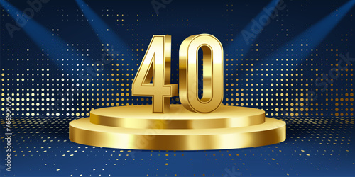 40th Year Anniversary Background