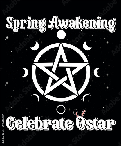 Spring Equinox – varies T-shirt design.  Spring awakening celebrate ostar.