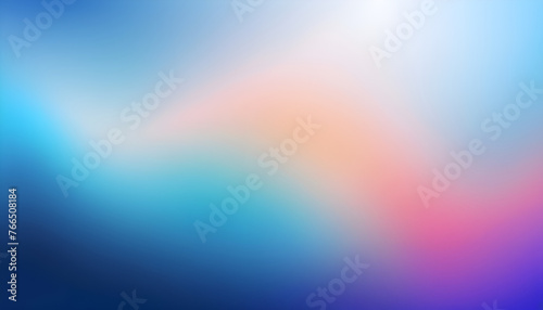 Blurred background. Abstract blue gradient design. Minimal creative background. Landing page blurred cover. Colorful graphic. Vector