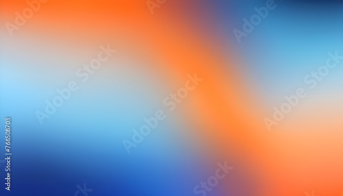 Abstract blur orange and blue gradient bakcground