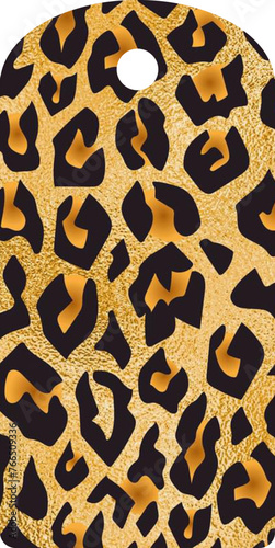 decorated label - base - modern style vector graphics - animal print - spotted - ideal as a package sealer, gift tag, jam, liquor, card, vases, bottles, for cricut, sublimation, cutting plotter
