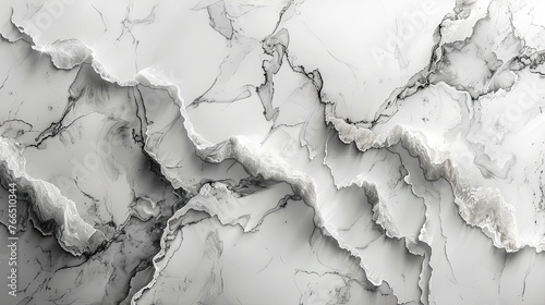 Elegant marble texture with intricate veining. Generative AI